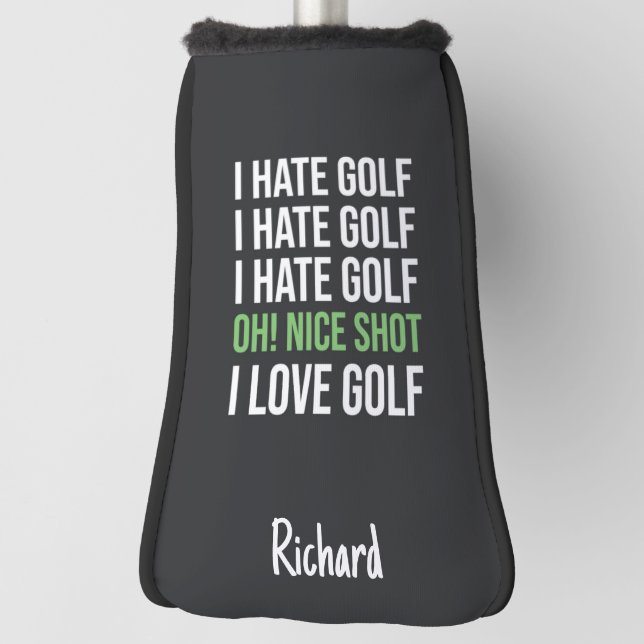 Funny Golfer Gift Sports Custom Personalized Humor Golf Headcover (Rotieren 90)