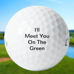Funny Golfer-Meldung für Viel Glück Golfball