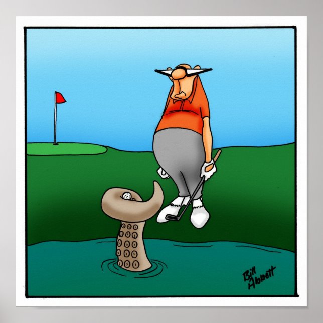 Funny Golfer Spaß Poster Gift (Vorne)