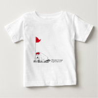 Funny Golfing Dog Baby's T - Shirt