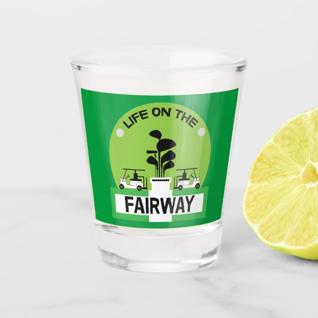 Funny Golfing Pros Golfing Fanatics Sport Schnapsglas (Vorderseite)