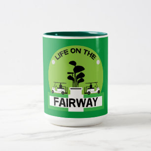 Funny Golfing Pros Golfing Fanatics Sport Zweifarbige Tasse