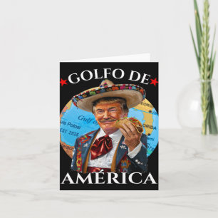 Funny Golfo De America mexikanischer Stil Funny Po Karte