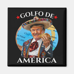 Funny Golfo De America mexikanischer Stil Funny Po Magnet