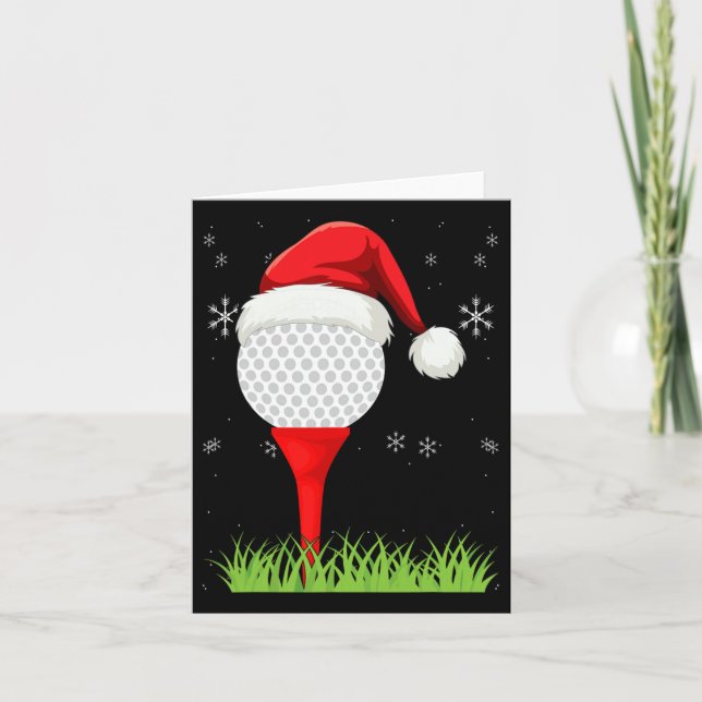 Funny Golfspiel Weihnachten Apparel Holiday Golf B Karte (Vorderseite)