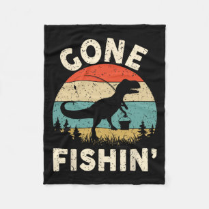 Funny Gone Fishing-Shirt Männer Frauen Jugend Jung Fleecedecke