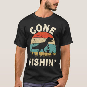Funny Gone Fishing-Shirt Männer Frauen Jugend Jung T-Shirt
