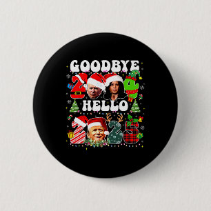 Funny Good 2024 Hallo 2025 Funny Kamala & Trump Pr Button