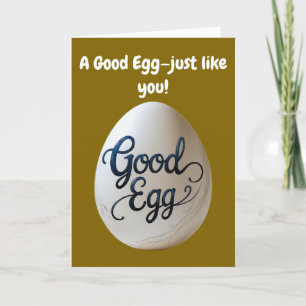 Funny Good Egg Wertschätzung - Danke Geschenk