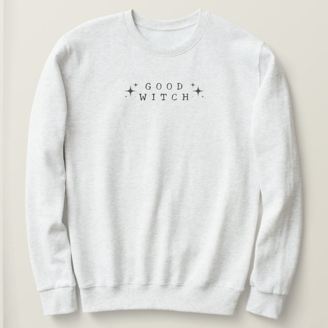 Funny Good Hexe Modernes Halloween Sweatshirt (Design vorne)