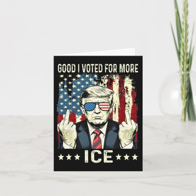 Funny Good Ich habe für mehr Ice Patriotic 1 gesti Karte (Vorderseite)
