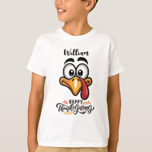 Funny Goofy Turkey konfrontiert Personalisierten C T-Shirt
