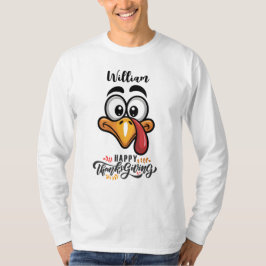 Funny Goofy Turkey konfrontiert Personalisierten C T-Shirt