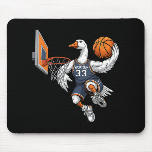 Funny Goose Basketball Spieler Slam Dunk Lovers Sp Mousepad
