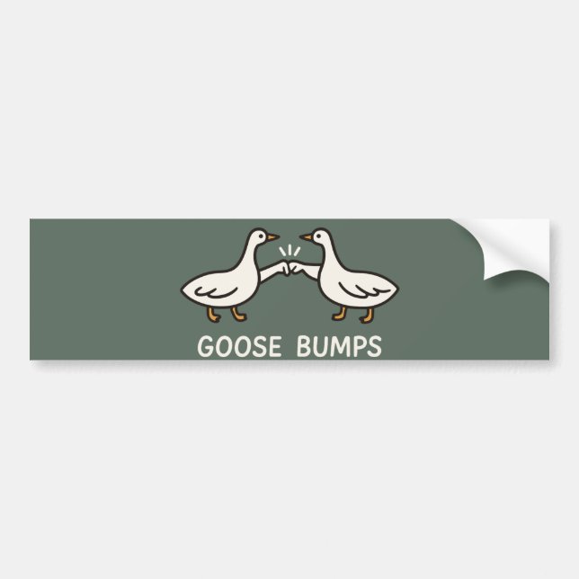 Funny Goose Bumps Cartoon | Faustgeflügel Autoaufkleber (Vorne)