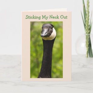 Funny Goose Joke Birthday Card Karte
