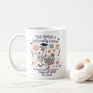 Funny Goose Lehrer Abschluss Geschenk Personalisie Kaffeetasse