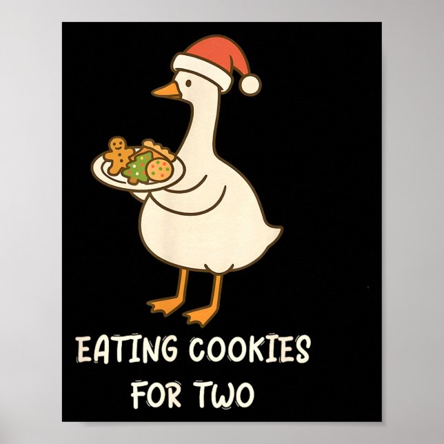 Funny Goose Pregnancy Pregnant Announcement To Hus Poster (Vorne)