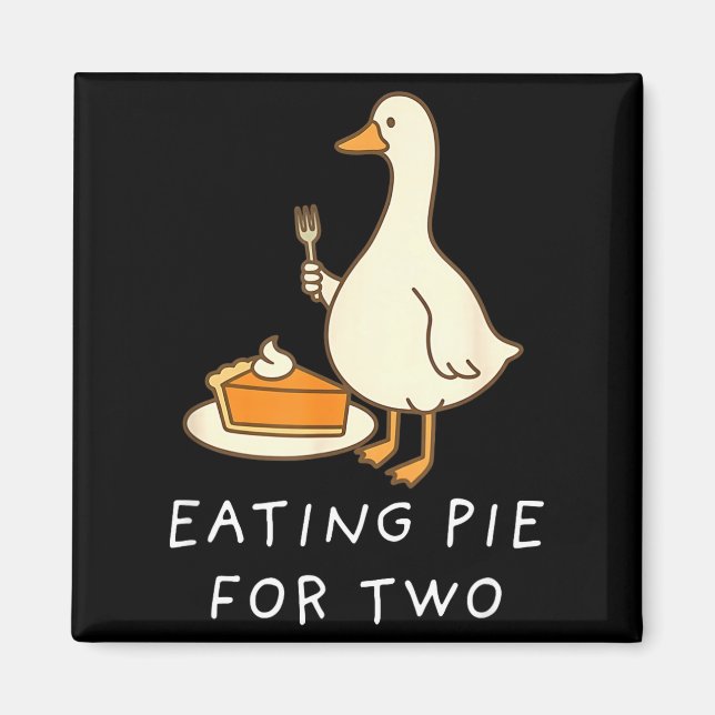 Funny Goose Thanksgiving Couples Pregnancy Announc Magnet (Vorne)