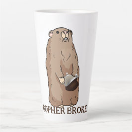 Funny Gopher Broke Milchtasse