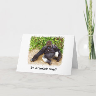 Funny Gorilla Card Karte