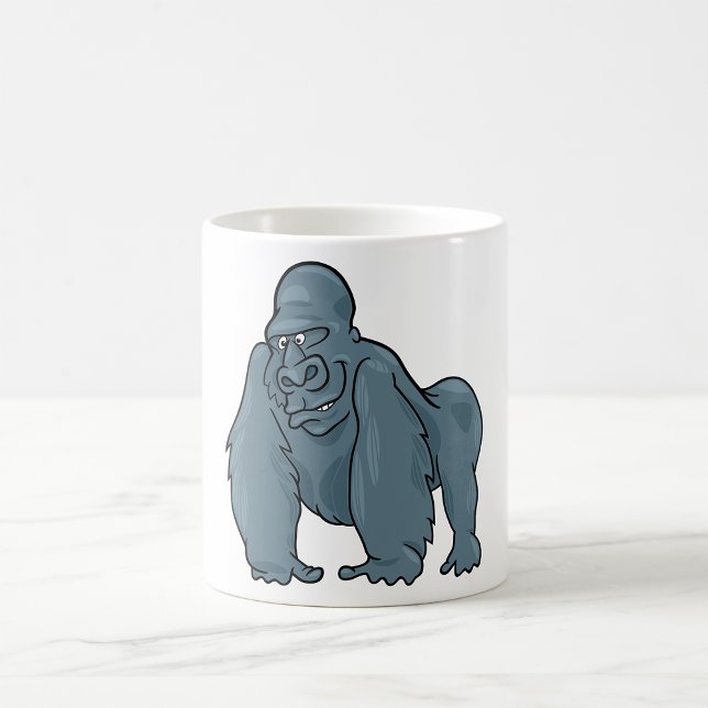 Funny Gorilla Cool Blue Ape Tierdesign Kaffeetasse (Von Creator hochgeladen)