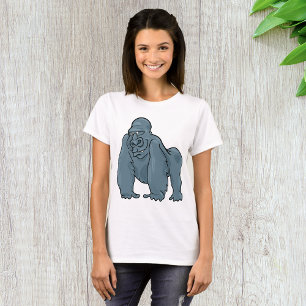 Funny Gorilla Cool Blue Ape Tierdesign T-Shirt