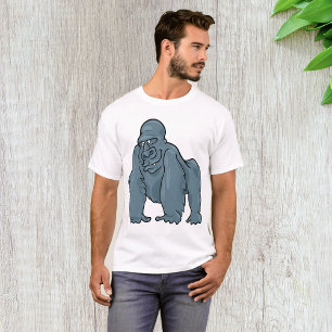 Funny Gorilla Cool Blue Ape Tierdesign T-Shirt