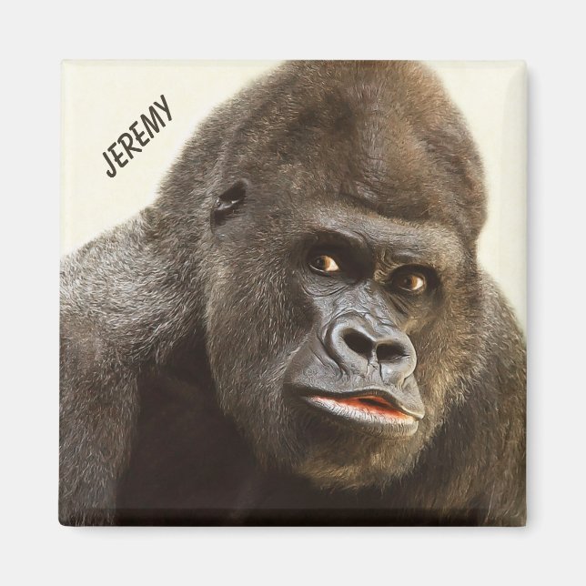Funny Gorilla individuelle Name Magnet (Vorne)