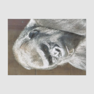 FUNNY GORILLA SEIDENPAPIER