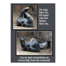 Funny Gorilla, zu viel Weekend Party Poster