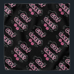Funny Got Cats? In Rosa und Schwarz Kopftuch<br><div class="desc">Ein guter Weg,  um zu sagen,  dass du ein Katzenmensch bist! Erhältlich in blau und rosa mit Pfotendrucken,  Fische auf Angeln alle in schwarzen Akzenten. Ideal für den Katzenliebhaber in deinem Leben!</div>