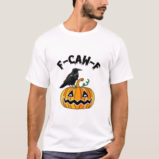 Funny Gothic Crow Humor F-Caw-F Essential T-Shirt (Vorderseite)