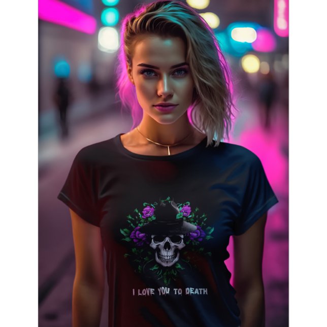 Funny Gothine Valentine, Skelett Valetines T - Shi T-Shirt (Von Creator hochgeladen)