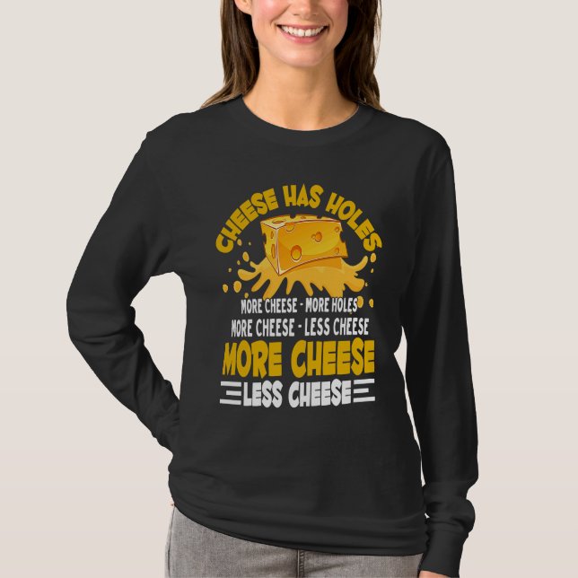 Funny Gouda Lover Cheesus More Cheese Brie Gouda V T-Shirt (Vorderseite)