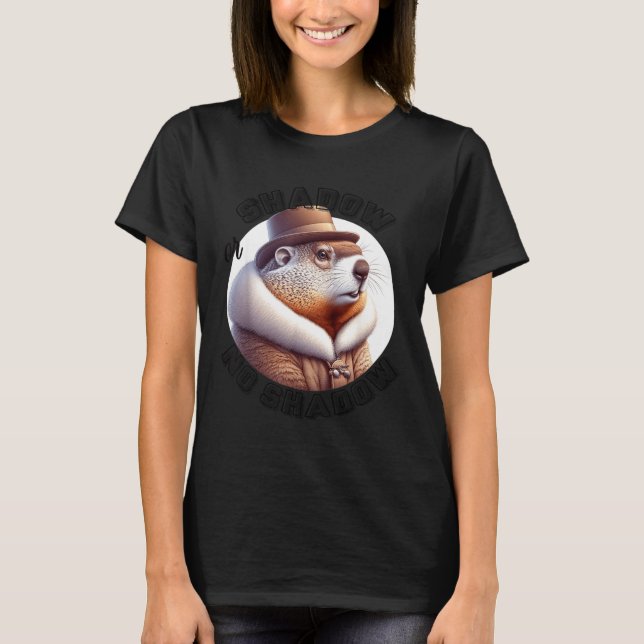 Funny Goundhog Graphic  T-Shirt (Vorderseite)