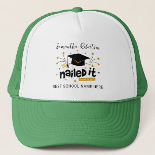 Funny Grad 2023 Nails Es Personalisierter Abschlus Truckerkappe
