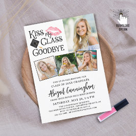 Funny Graduate KISS MEINE KLASSE GOODBYE 4 Fotos Einladung