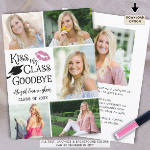 Funny Graduate KISS MEINE KLASSE GOODBYE 6 Foto Ankündigung