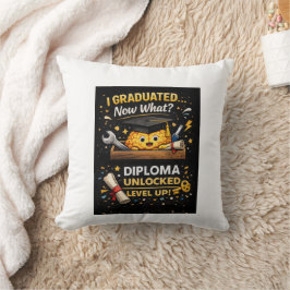 Funny Graduation Shirt – I Graduated Now What Kissen