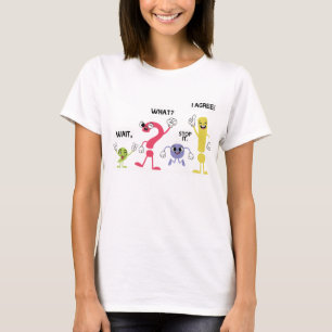 Funny Grammar Lehrer, warten, was stoppen Ich stim T-Shirt