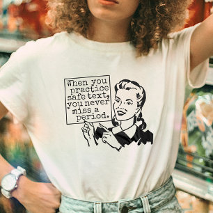Funny Grammar Nerd  Sicherer Text für die Retro-P T-Shirt