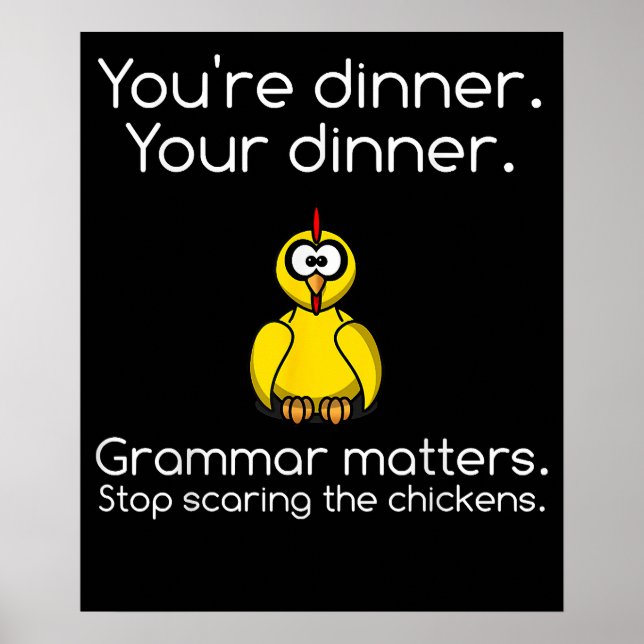 Funny Grammar Poster (Vorne)