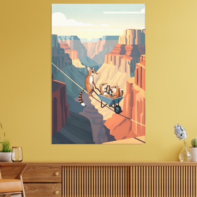 Funny Grand Canyon Leinwanddruck (Insitu (Wohnzimmer))
