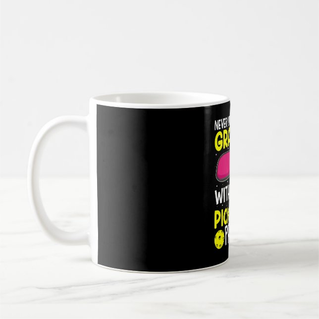 Funny Grandma Pickleball Player Kaffeetasse (Links)