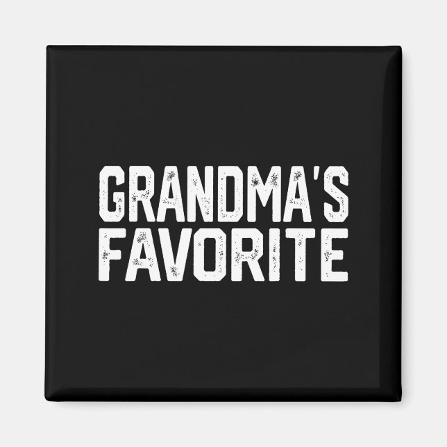 Funny Grandma's Favorite Grandparent Granhild  Magnet (Vorne)