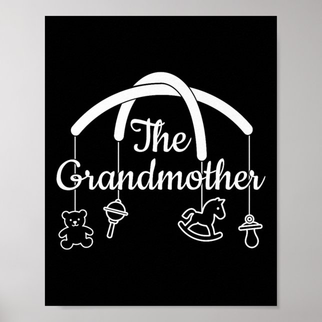 Funny Grandmother Design For Proud Grandmas Premiu Poster (Vorne)