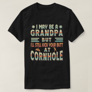 Funny Grandpa Cornhole Spaß, Cornhole Player T-Shirt