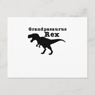Funny Grandpa Grandpasaurus Rex Dinosaur Postkarte