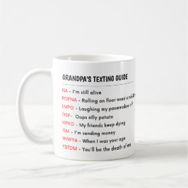 FUNNY Grandpa Oma Oma Oma SIMSTEST GUIDE Kaffeetasse